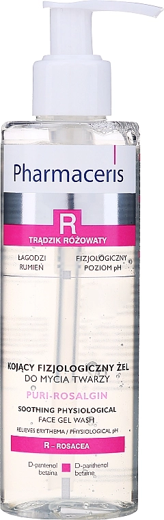 Pharmaceris Гель для вмивання, заспокоює роздратування R Puri-Rosalgin Soothing Cleansing Gel - фото N1