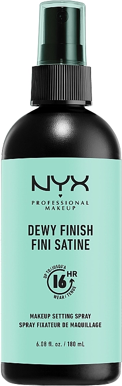 NYX Professional Makeup Dewy Finish Long Lasting Setting Spray Спрей-фиксатор для макияжа с эффектом влажной кожи - фото N2