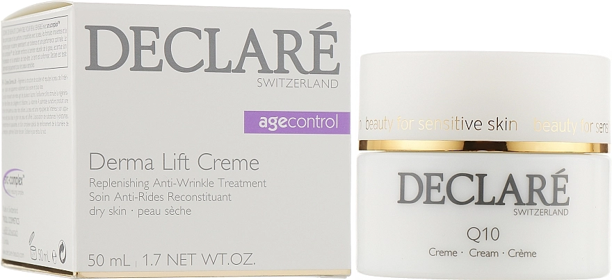 Declare Омолаживающий крем с эффектом лифтинга для сухой кожи Derma Lift Replenishing Cream - фото N2