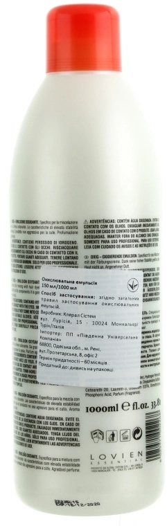 Lovien Essential Окислювач 9 % Oxydant Emulsion 30 Vol - фото N4