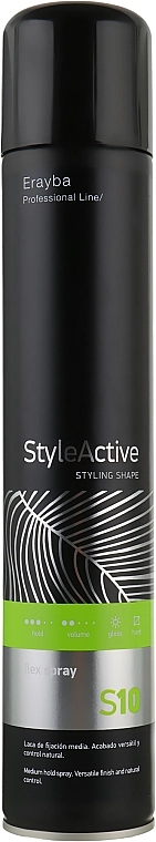 Erayba Лак для волосся середньої фіксації S10 Flex Spray - фото N1