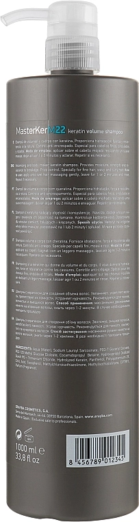 Erayba Шампунь для об'єму з кератином М22 Volume Shampoo - фото N4