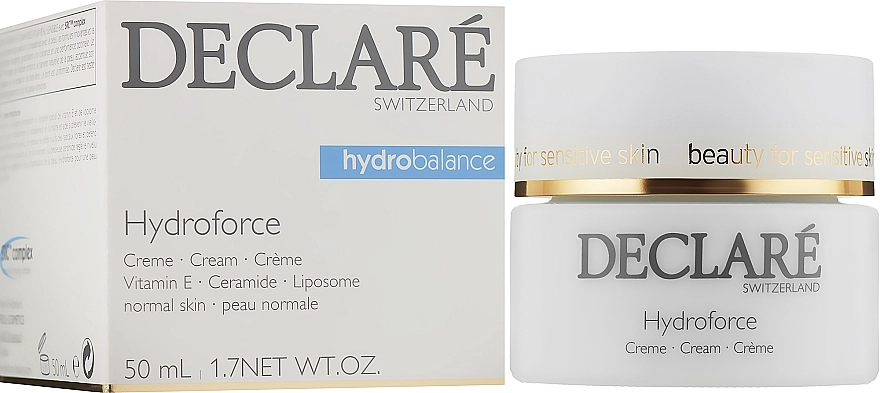 Зволожуючий крем c вітаміном Е - Declare Hydroforce Cream, 50 мл - фото N2