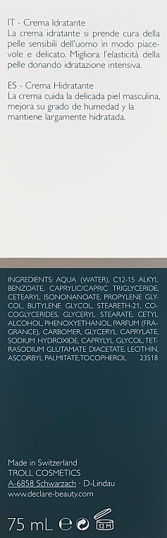 Declare Зволожуючий крем Moisturising Cream - фото N3