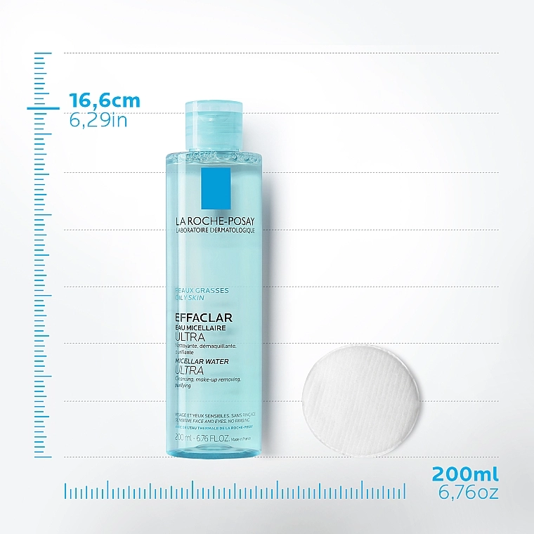 La Roche-Posay Очищуюча рідина для зняття макіяжу Effaclar Micellar Water Ultra - фото N4