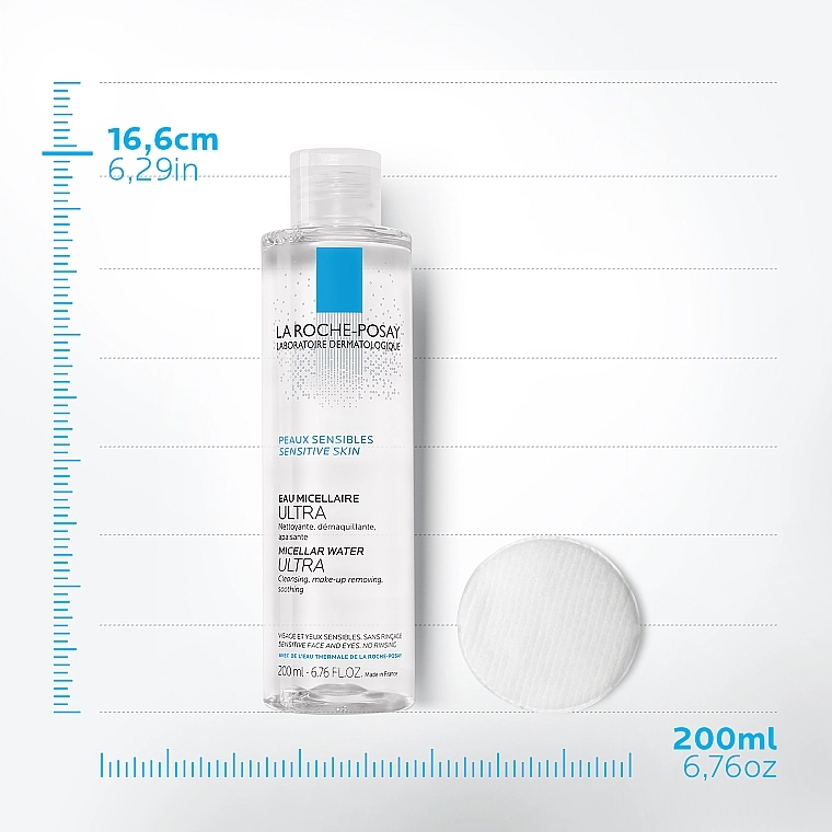 La Roche-Posay Міцелярний розчин для чутливої шкіри обличчя Physiological Micellar Water Solution - фото N6