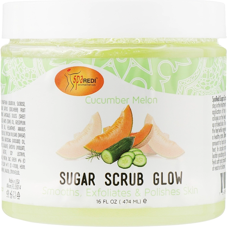 SpaRedi Цукровий скраб для тіла Sugar Scrub Cucumber Melon - фото N1