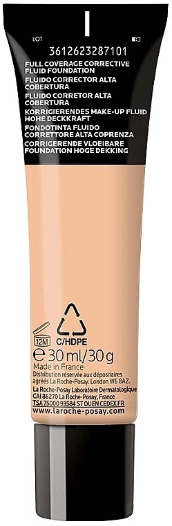 La Roche-Posay Toleriane Teint Make up Fluid Корректирующий тональный флюид высокого покрывающего свойства для чувствительной кожи , SPF25 - фото N2