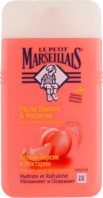 Le Petit Marseillais Гель для душа "Белый персик и нектарин", био Le Petit Marseillais® - фото N3