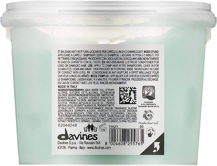 Davines Кондиціонер для ламкого волосся Conditioner Anti-Rottura Lucidante - фото N4