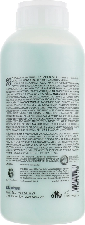 Davines Кондиционер для предотвращения ломкости волос Conditioner Anti-Rottura Lucidante - фото N6