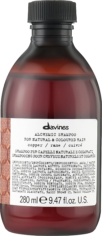 Davines Шампунь для натурального і фарбованого волосся (мідь) Alchemic Shampoo - фото N1