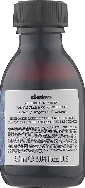 Davines Шампунь для натурального і фарбованого волосся (срібний) Alchemic Shampoo - фото N1