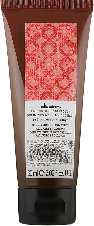 Davines Кондиціонер для натурального і фарбованого волосся (червоний) Alchemic Conditioner - фото N1