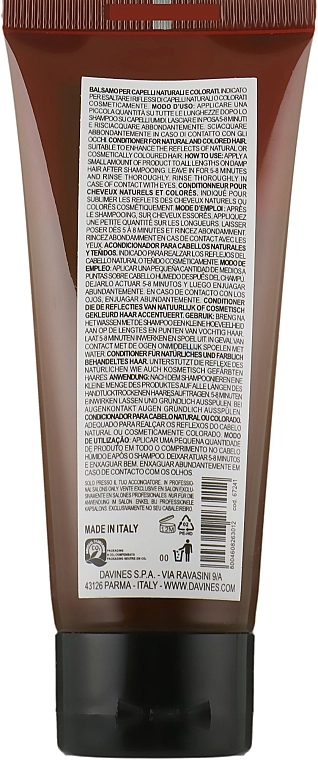 Davines Кондиціонер для натурального і фарбованого волосся (червоний) Alchemic Conditioner - фото N2