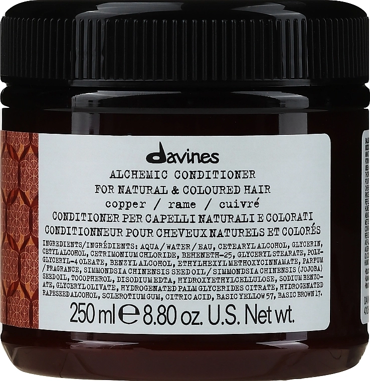 Davines Кондиціонер для натурального і фарбованого волосся (мідь) Alchemic Conditioner - фото N1