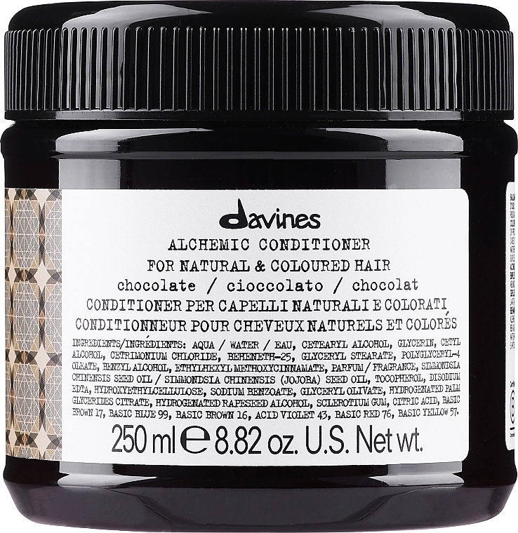 Davines Кондиціонер для натурального і фарбованого волосся (шоколад) Alchemic Conditioner - фото N4