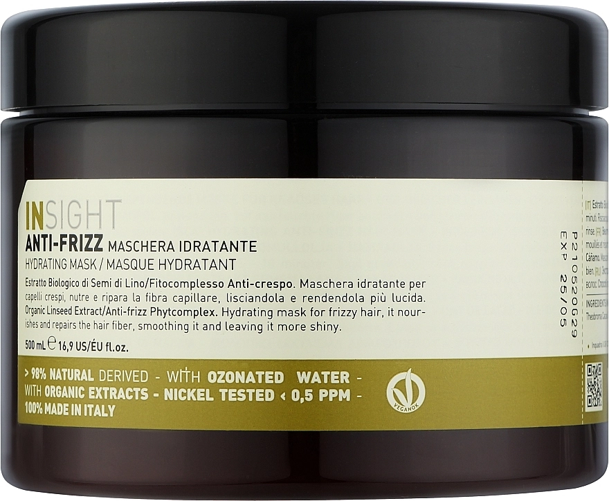 Insight Маска увлажняющая для волос Anti-Frizz Hair Hydrating Mask - фото N3