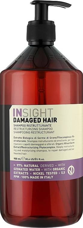 Insight Шампунь восстанавливающий для поврежденных волос Restructurizing Shampoo - фото N5