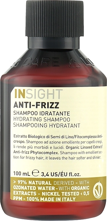 Insight Шампунь зволожуючий для волосся Anti-Frizz Hair Shampoo Hydrating - фото N1