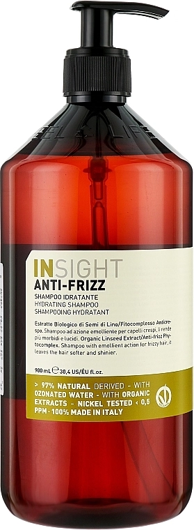 Insight Шампунь увлажняющий для волос Anti-Frizz Hair Hydrating Shampoo - фото N4