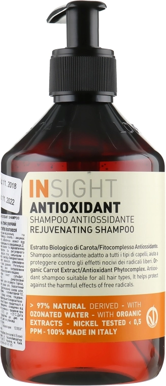 Insight Шампунь тонизирующий для волос Antioxidant Rejuvenating Shampoo - фото N1