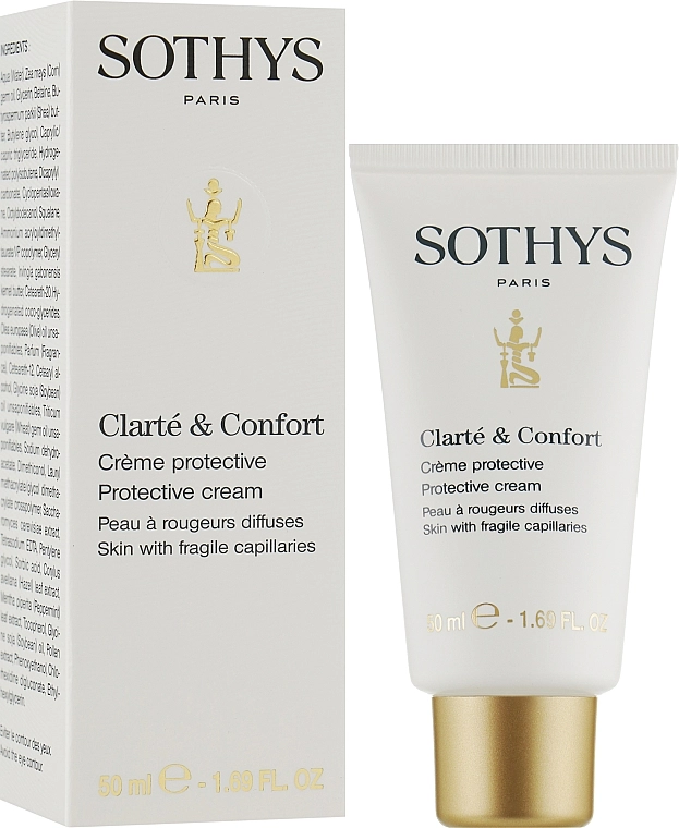 Sothys Крем защитный для чувствительной кожи и кожи с куперозом Clarte and Confort - фото N2