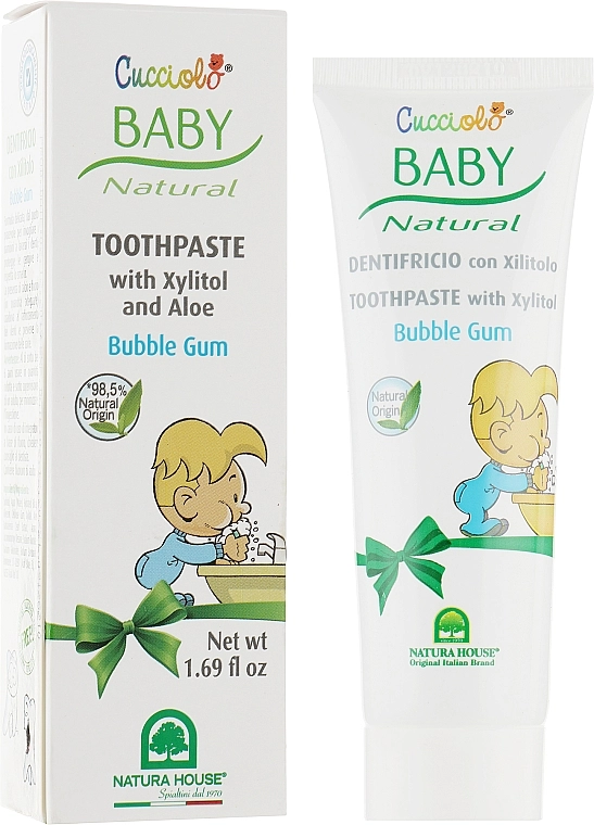 Natura House Зубна паста «Жувальна гумка» Baby Cucciolo Toothpaste - фото N1