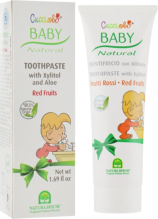 Natura House Зубна паста «Червоні ягоди» Baby Cucciolo Toothpaste - фото N1