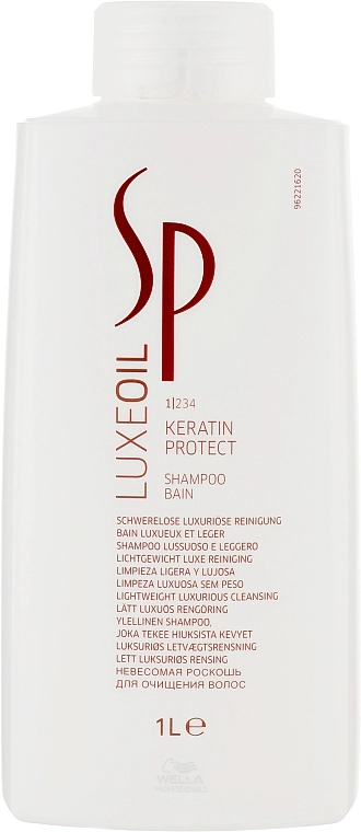 Wella SP Кератиновий шампунь Luxe Oil Keratin Protect Shampoo - фото N3