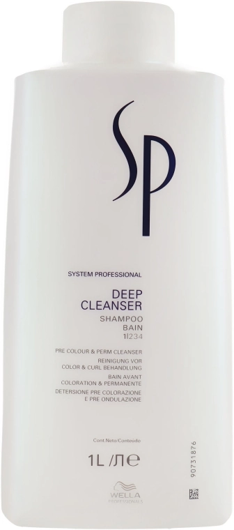 Шампунь для глибокого очищення волосся - WELLA System Professional Expert Kit Deep Cleanser, 1000 мл - фото N1