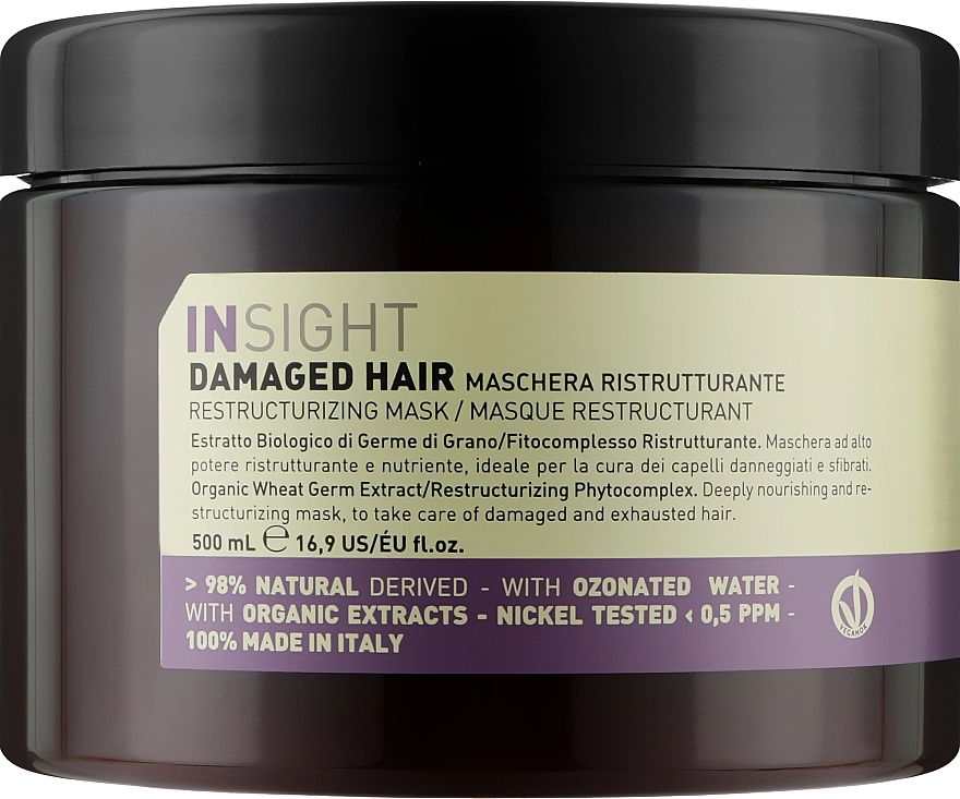 Insight Маска восстанавливающая для поврежденных волос Damaged Hair Restructurizing Mask - фото N2