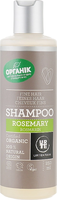 Urtekram Шампунь "Розмарин" для тонких волос Rosemary Shampoo Fine Hair - фото N1