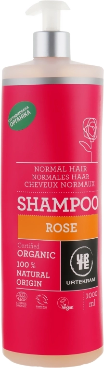 Urtekram Шампунь Rose Normal Hair Shampoo - фото N3