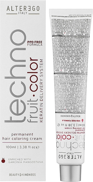 Alter Ego Перманентна крем-фарба для волосся Techno Fruit Color Permanent Hair Coloring Cream - фото N1