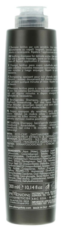 Alter Ego Успокаивающий шампунь для чувствительной кожи головы Calmino Shampoo - фото N4