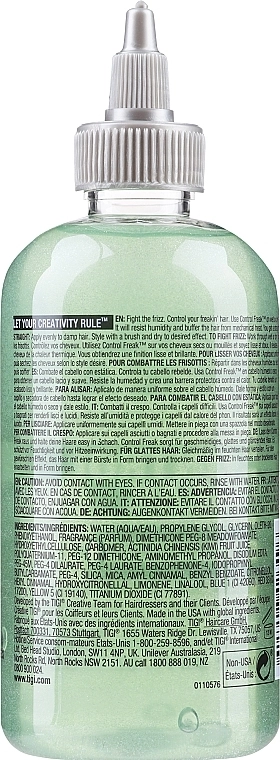 Сироватка для випрямлення кучерявого волосся - TIGI Bed Head Control Freak Serum, 250 мл - фото N2