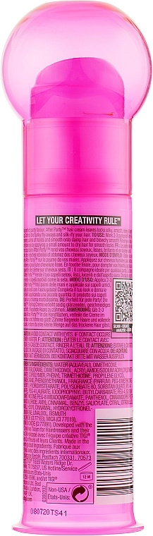 TIGI Розгладжуючий крем для укладання і рестайлінгу Bed Head After Party Smoothing Cream - фото N7