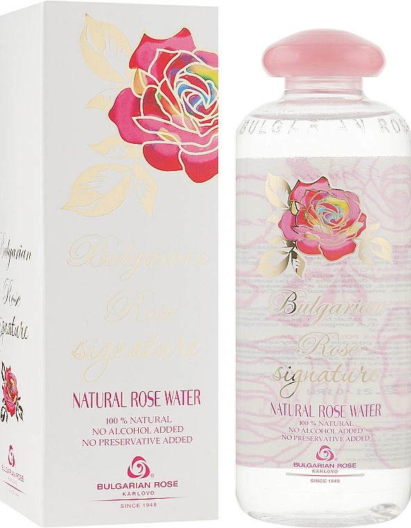 Bulgarian Rose Натуральная розовая вода Signature Rose Water - фото N1