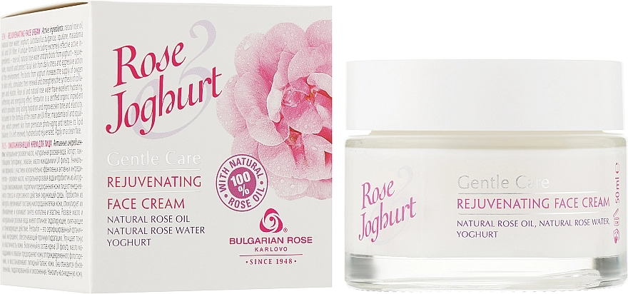 Bulgarian Rose Омолоджуючий крем для обличчя Bulgarska Rosa Rose & Joghurt Rejuvenating Face Cream - фото N1