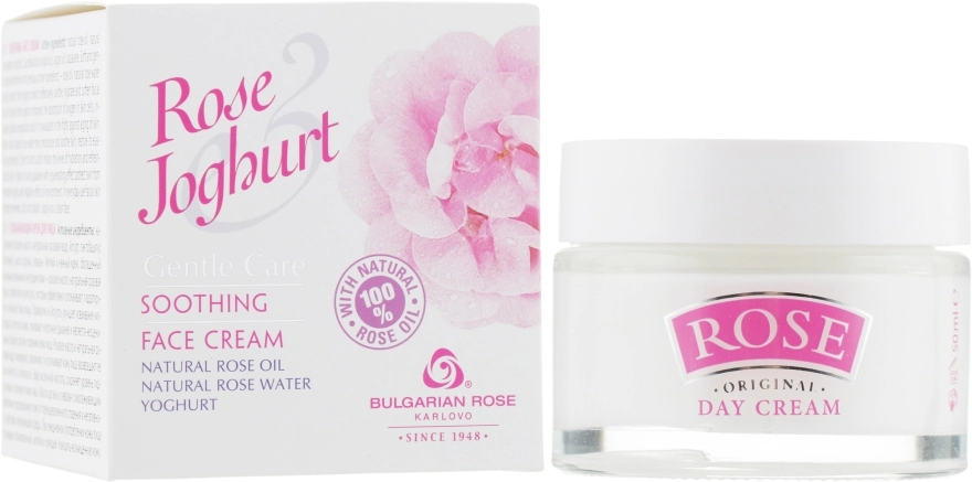 Bulgarian Rose Успокаивающий крем для лица Rose & Joghurt Soothing Face Cream - фото N1