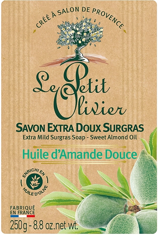 Le Petit Olivier Мило екстраніжне з екстрактом масла солодкого мигдалю Vegetal Oils Soap Sweet Almond Oil - фото N1