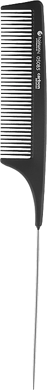 Hairway Расческа карбоновая с хвостиком металлическим, 220 мм Carbon Advanced - фото N1
