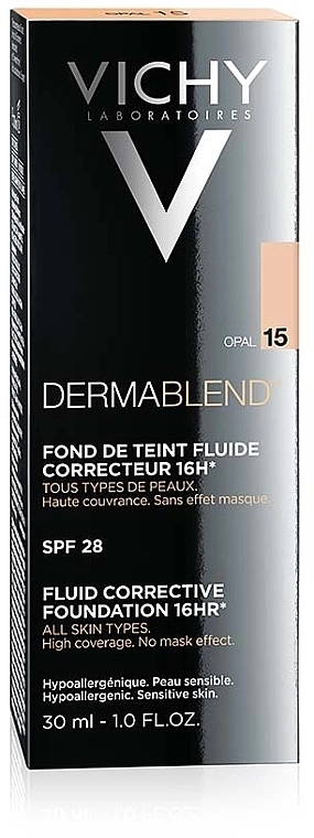 Vichy Dermablend Fluid Corrective Foundation 16HR Dermablend Fluid Corrective Foundation 16HR - фото N2