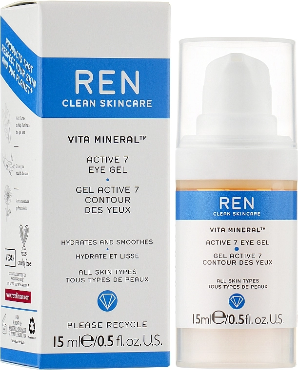 REN Гель для контуру очей Vita Mineral Active 7 Eye Gel - фото N2