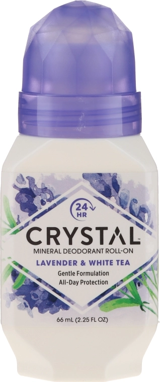 Crystal Роликовий дезодорант з ароматом Лаванди і Білого чаю Essence Deodorant Roll-On - фото N1