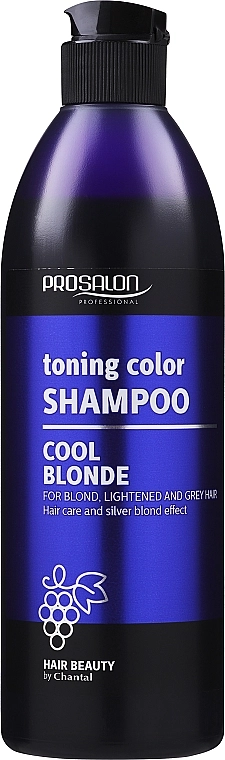 Prosalon Відновлюючий шампунь для світлого і сивого волосся Hair Care Light and Gray Shampoo - фото N4