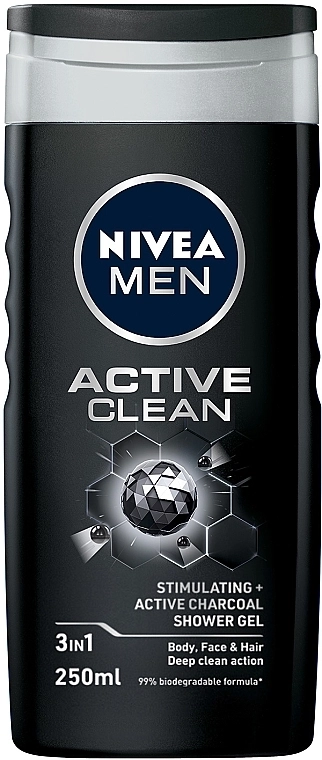 Nivea Гель для душу "Активне очищення" MEN Shower Gel - фото N1