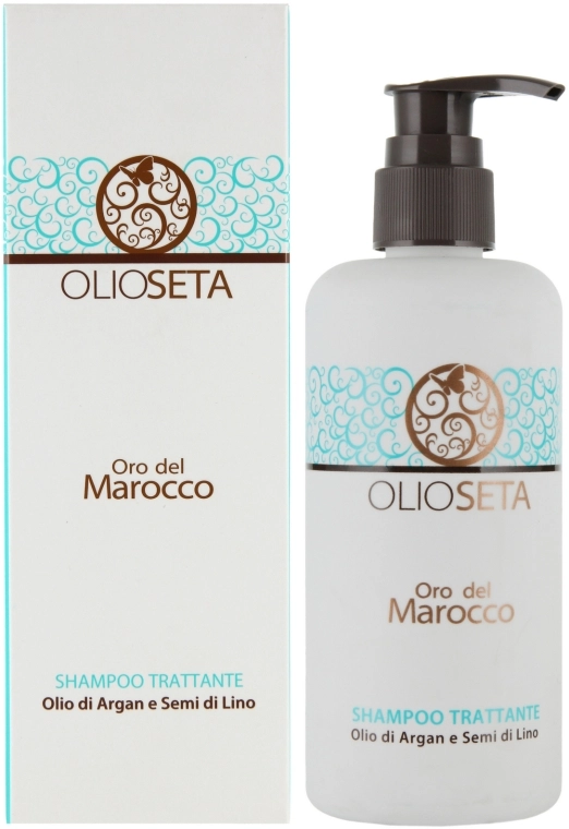 Barex Italiana Поживний шампунь з маслом аргана і маслом насіння льону Olioseta Shampoo - фото N2