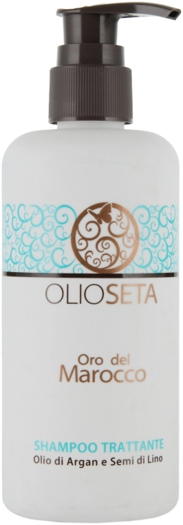 Barex Italiana Поживний шампунь з маслом аргана і маслом насіння льону Olioseta Shampoo - фото N3